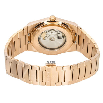 Tissot PRX Rose Gold Stainless Steel Blue Dial Automatic T137.407.33.041.00 100M Men's Watch