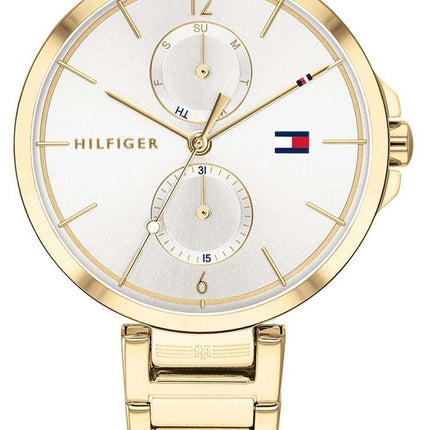 Tommy Hilfiger Angela Silver Dial Gold Tone Stainless Steel Quartz 1782128 Womens Watch