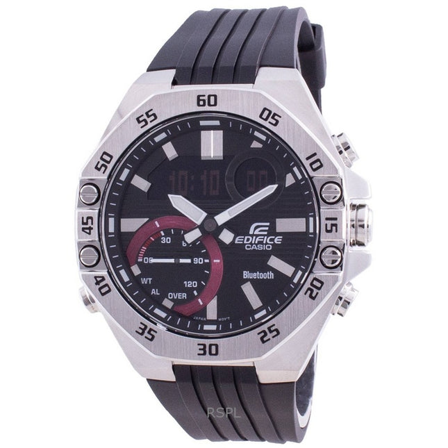 Refurbished Casio Edifice Analog Digital Black Dial Quartz ECB-10P-1A 100M Men's Watch
