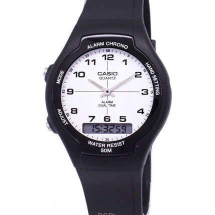 Refurbished Casio Analog Digital Dual Time Quartz AW-90H-7BVDF Men's Watch