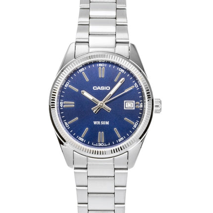 Casio Analog Stainless Steel Blue Dial Quartz UTP-1302PD-2A1V Unisex Watch