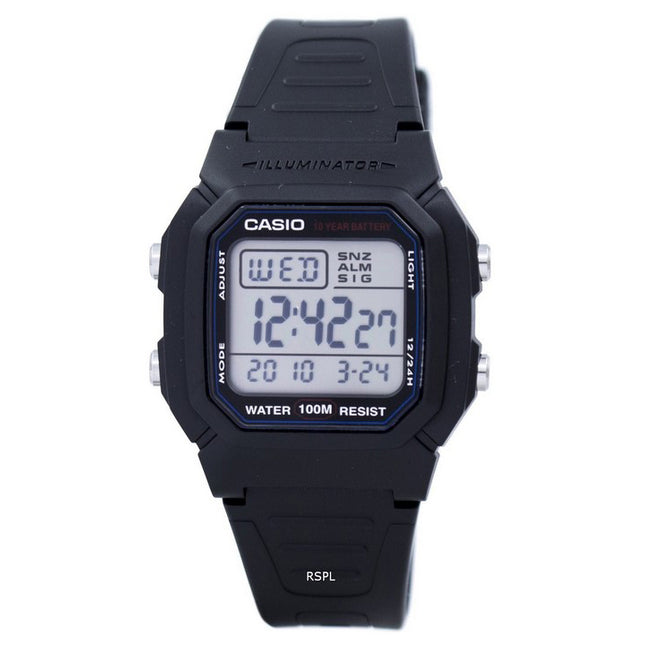 Casio Digital Classic Illuminator W-800H-1AVDF W-800H-1AV Mens Watch