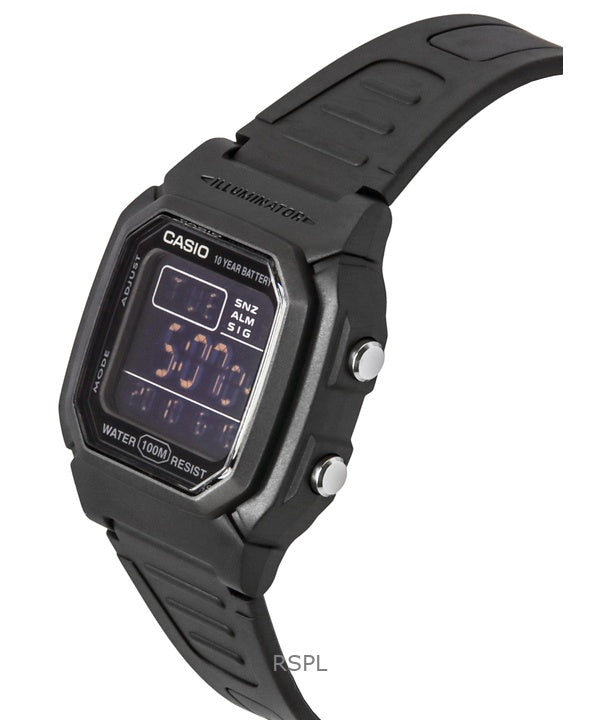 Digital Watch Casio W800h Manual Casio Digital Black Dual Time