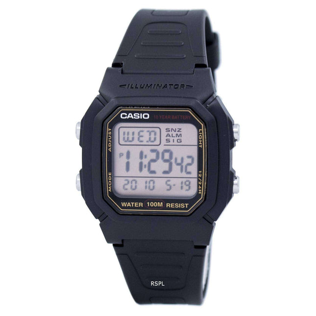 Casio Digital Alarm Illuminator W-800HG-9AVDF W-800HG-9AV Mens Watch