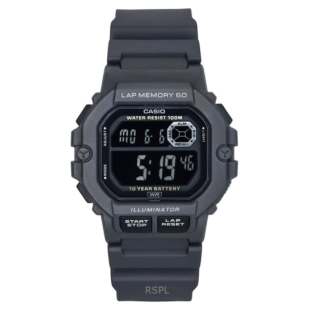 Casio Standard Digital Resin Strap Quartz WS-1400H-8BV 100M Men's Watch
