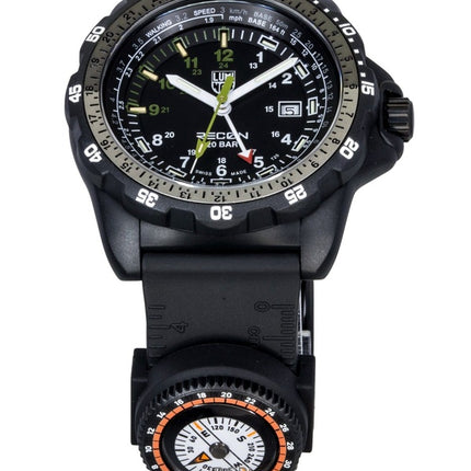 Luminox Recon Nav Spec GMT Rubber Strap Black Dial Quartz Diver's XL.8837.SET 200M Men's Watch
