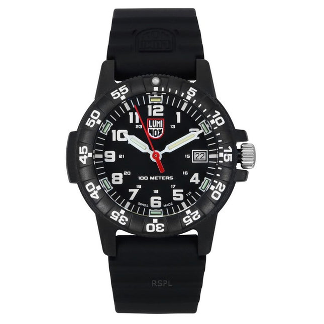 Luminox Leatherback Sea Turtle Silicone Strap Black Dial Quartz XS.0301.L 100M Mens Watch