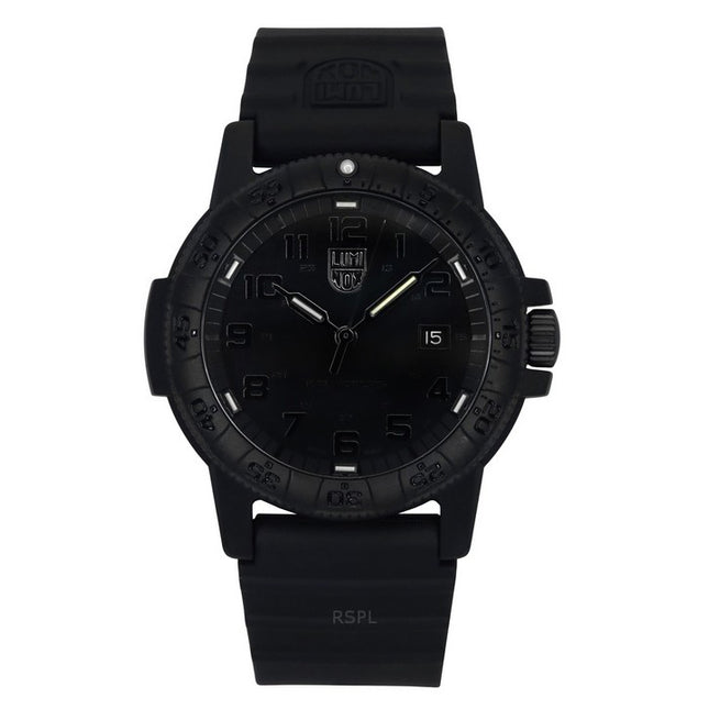 Luminox Leatherback Sea Turtle Silicone Strap Black Dial Quartz XS.0321.BO.L 100M Men's Watch