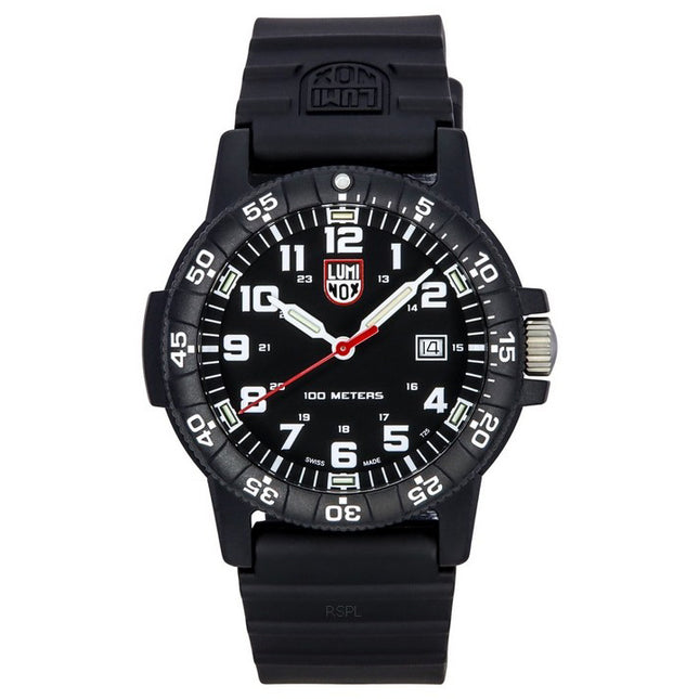 Luminox Leatherback SEA Turtle Giant Polyurethane Strap Black Dial Swiss Quartz XS.0321.L 100M Mens Watch
