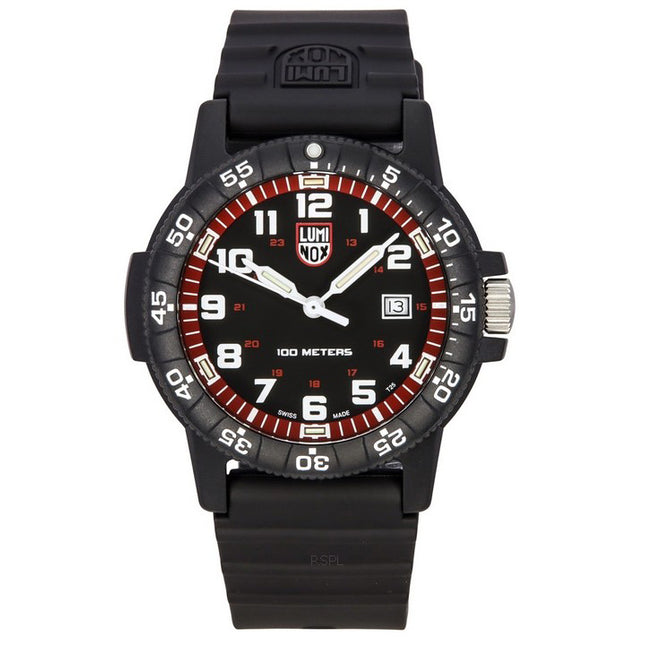 Luminox SEA Turtle Giant Plastic Strap Black Dial Swiss Quartz XS.0335 100M Mens Watch