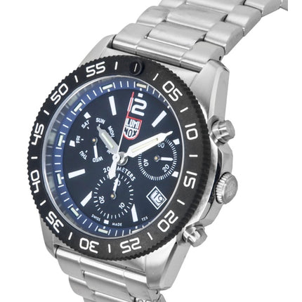 Luminox Pacific Diver Chronograph Stainless Steel Black Dial Quartz XS.3143.M 200M Men's Watch