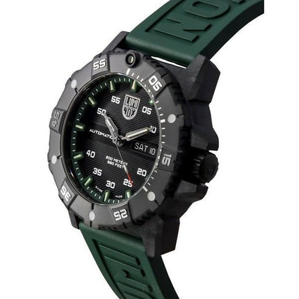 Luminox Master Carbon SEAL Green Rubber Strap Black Dial Swiss Automatic Divers XS.3877 200M Mens Watch