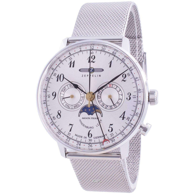 Zeppelin Hindenburg LZ129 7036M-1 7036M1 Quartz Moon Phase Men's Watch