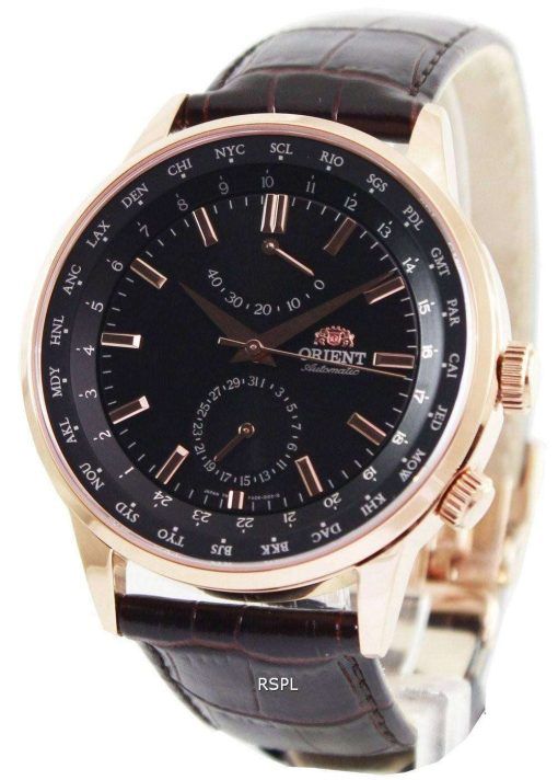 Orient Automatic 21 Jewels World Time Power Reserve FA06001B Mens Watch