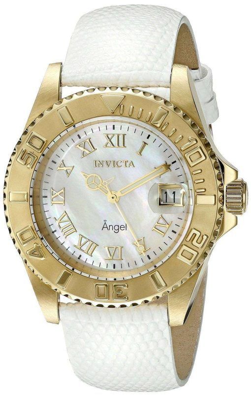 Invicta Angel Mother Of Pearl Dial Date Display 18415 Women's Watch