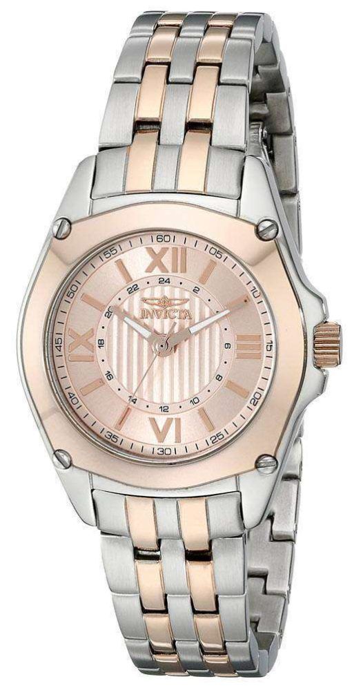 Invicta Angel Rose Gold Dial Two Tone Stainless Steel 18747 Women's Watch