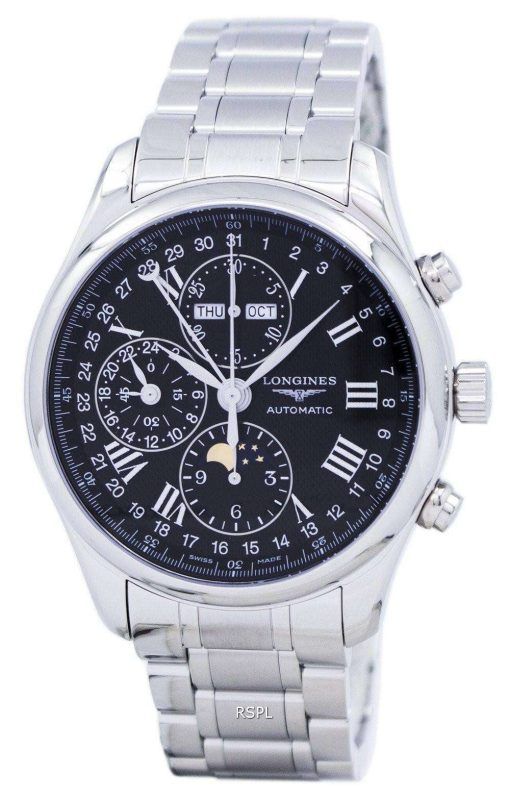 Longines Master Collection Moon Phase Chronograph Automatic L2.773.4.51.6 Men's Watch