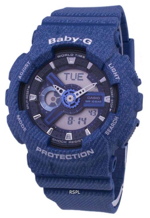 Casio Baby-G Tandem Series World Time BA-110DC-2A2 BA110DC-2A2 Women's Watch