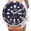 Seiko Automatic SKX007J1-LS18 Diver's 200M Japan Made Brown Leather Strap Men's Watch