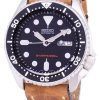 Seiko Automatic SKX007K1-LS17 Diver's 200M Brown Leather Strap Men's Watch