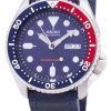Seiko Automatic SKX009K1-LS13 Diver's 200M Dark Blue Leather Strap Men's Watch