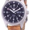 Seiko 5 Sports SNZG15J1-LS17 Automatic Japan Made Brown Leather Strap Men's Watch