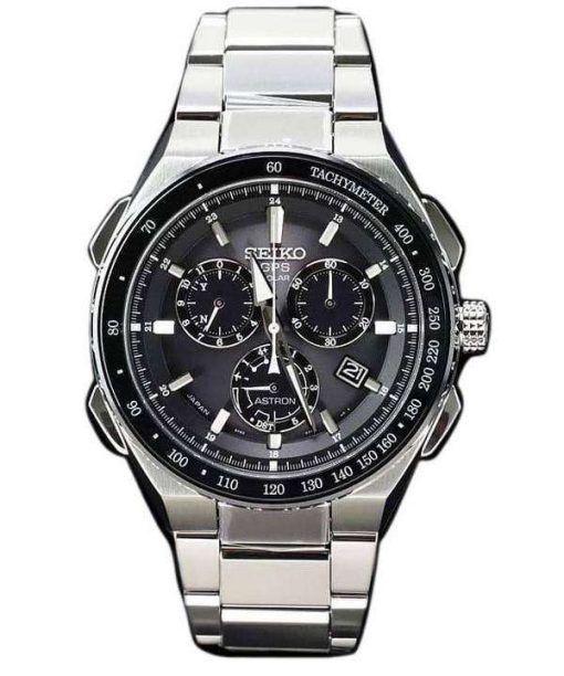 Seiko Astron SBXB129 GPS Solar Titanium Power Reserve Chronograph Men's Watch