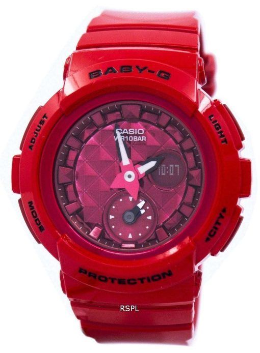 Casio Baby-G Shock Resistant World Time Analog Digital BGA-195M-4A BGA195M-4A Women's Watch