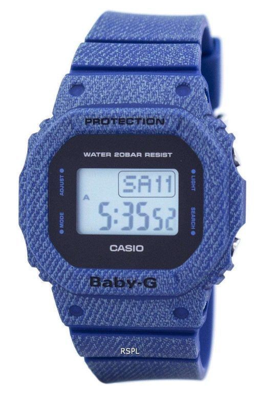 Casio Baby-G Denim'd Alarm Digital 200M BGD-560DE-2 BGD560DE-2 Women's Watch