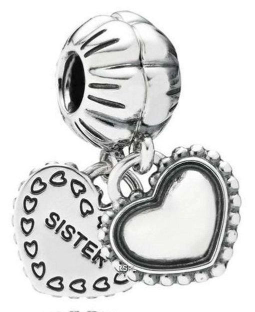PANDORA 791383 My Special Sister Silver Dangle Charm Women's