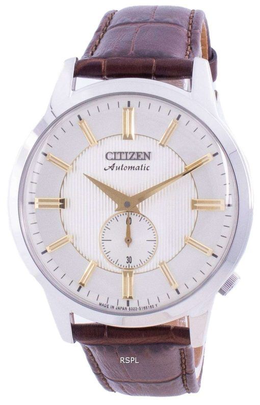 Citizen Beige Dial Automatic Japan Made NK5000-12P Mens Watch
