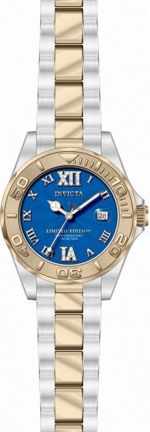 Invicta Pro Diver Limited Edition Blue Dial Quartz 34261 100M Womens Watch