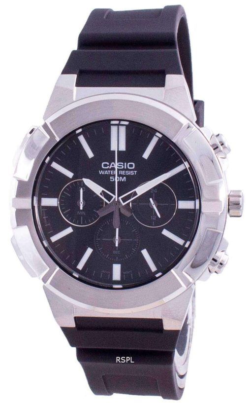 Casio Multi Hands Analog Quartz Chronograph MTP-E500-1A MTP-E500-1 Men's Watch