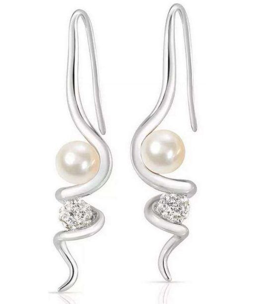 Morellato Luminosa Stainless Steel Cultured Pearl SAET12 Women's Drops Earrings