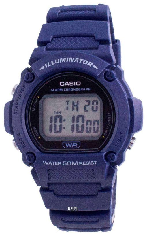 Casio Youth Illuminator Digital W-219H-2A W-219H-2 Men's Watch
