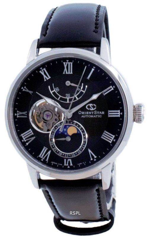 Orient Star Moon Phase Open Heart Automatic RE-AY0107N00B Men's Watch