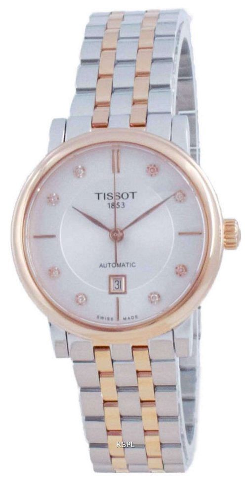 Tissot T-Classic Carson Automatic Diamond Accents T122.207.22.036.00 T1222072203600 Womens Watch