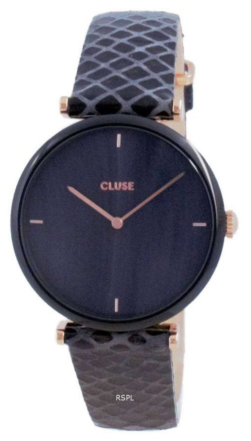 Cluse Triomphe Black Dial Leather Quartz CW0101208012 Womens Watch
