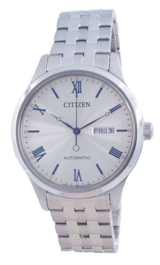 Citizen Mechanical White Dial Stainless Steel NH7501-85A Mens Watch