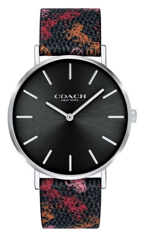 Coach Perry Classic Black Dial Leather Strap Quartz 14503554 Womens Watch
