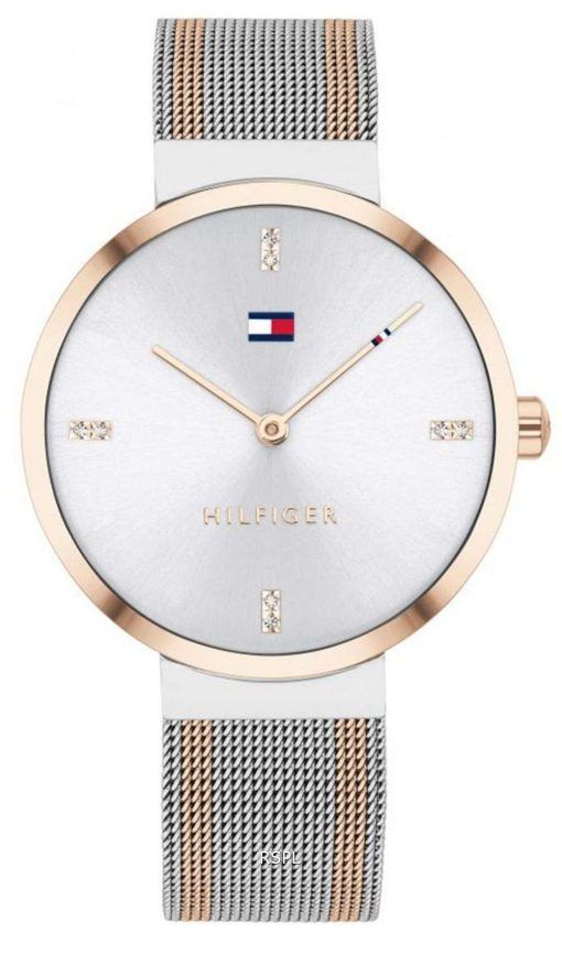 Tommy Hilfiger Liberty Crystal Accents Two Tone Stainless Steel Quartz 1782221 Womens Watch