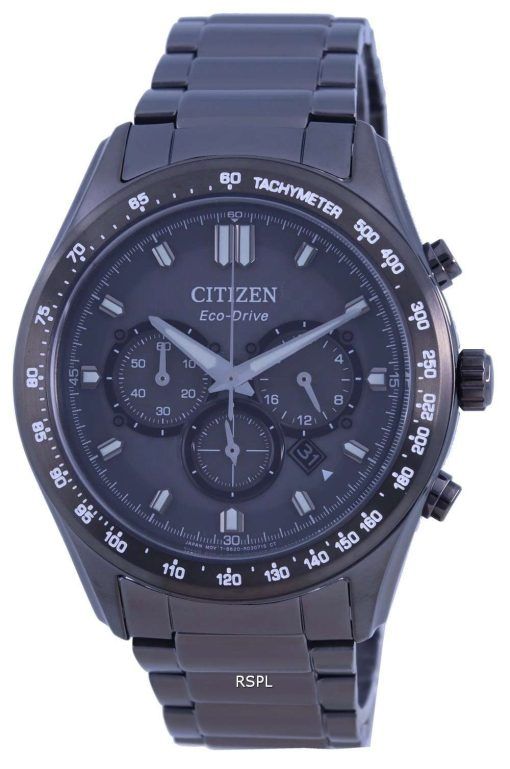 Citizen Chronograph Grey Dial Stainless Steel Eco-Drive CA4457-81H 100M Mens Watch