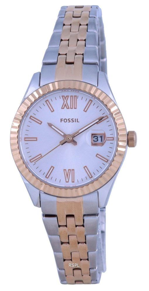 Fossil Scarlette Micro Silver Dial Stainless Steel Quartz ES4989 Womens Watch