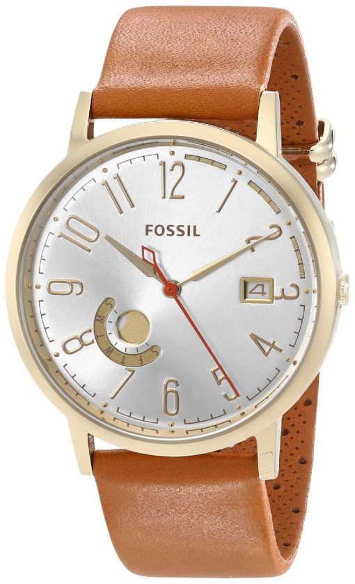 Fossil Vintage Muse Quartz Silver Dial Sand Leather ES3751 Womens Watch
