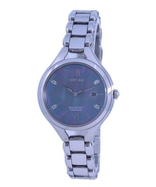 Citizen Eco-Drive Mother Of Pearl Dial Titanium EW2560-86X Water Women's Watch