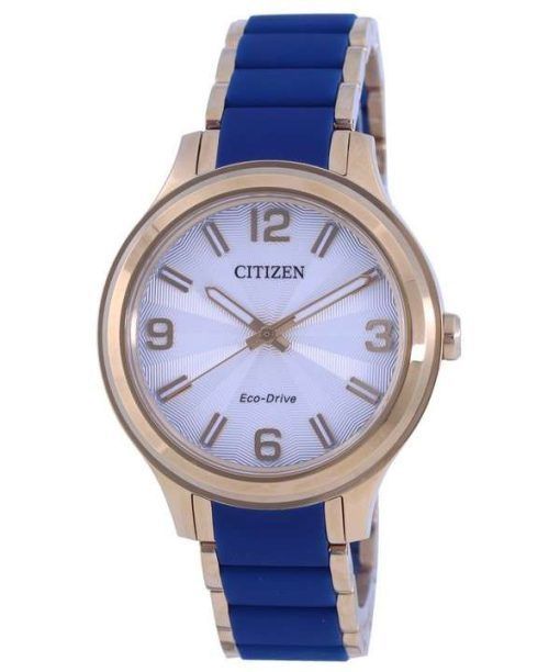 Citizen Eco-Drive Silver Dial Two Tone Stainless Steel FE7078-93A.G Water 100M Women's Watch