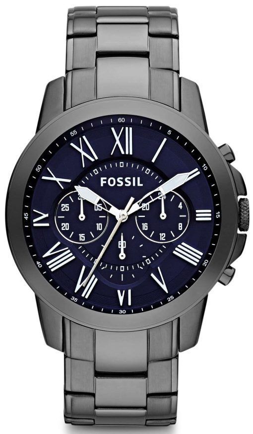 Fossil Grant Chronograph Black IP Stainless Steel FS4831 Mens Watch