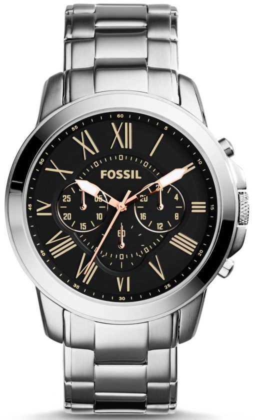 Fossil Grant Chronograph Black Dial FS4994 Mens Watch
