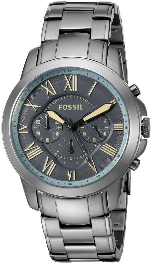 Fossil Grant Chronograph Quartz Gunmetal Dial FS5185 Mens Watch