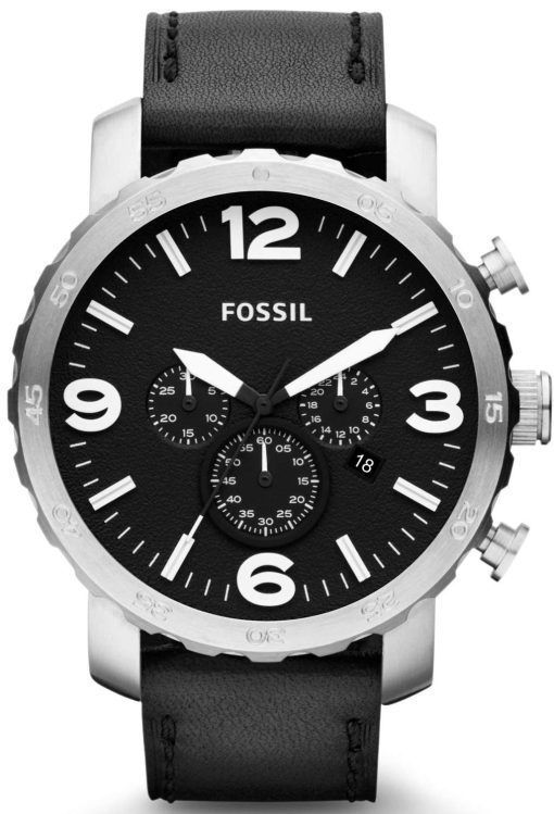 Fossil Nate Chronograph Black Dial JR1436 Mens Watch